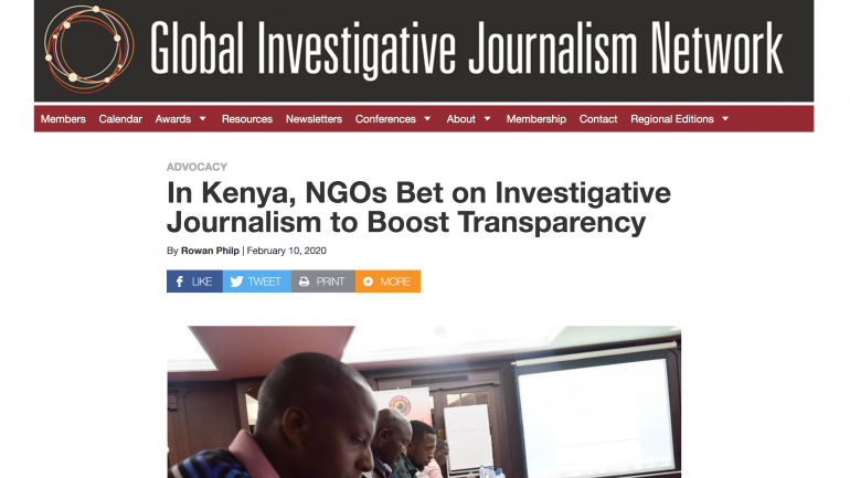 We were featured at the Global Investigative Journalism Network